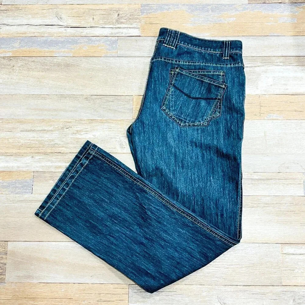 ORAGE  Straight-leg blue jeans‎